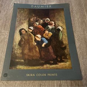 Vintage Skira Color Art Prints: Daumier Switzerland Lot of 6
